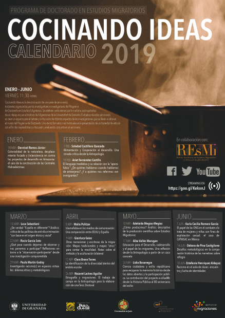 Cocinando Ideas. Calendario 2019