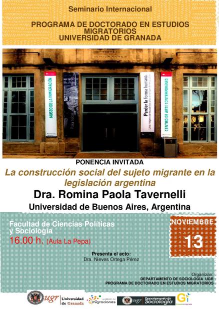 Seminario "La construcción social del sujeto migrante en la legislación argentina"