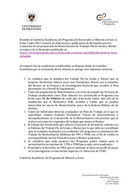 normativa_evaluacion_programa_mentorizacion_historia_artes