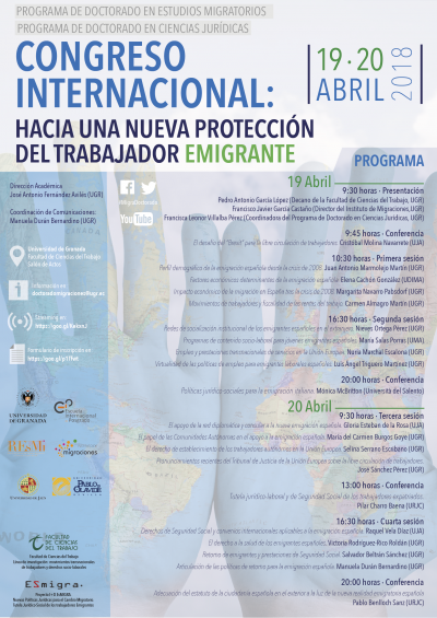 Congreso Internacional "Hacia una nueva protección del trabajador emigrante"