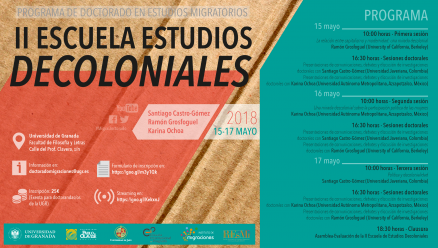 Cartel "II Escuela Decolonial"