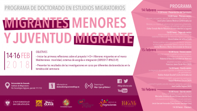 Cartel "Migrantes Menores y Juventud Migrante"